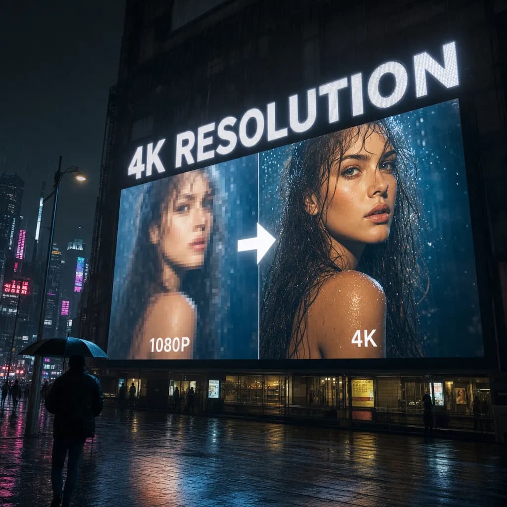 Image Upscaler example made with Enhance AI